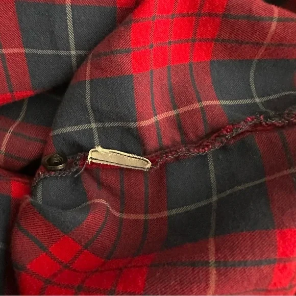 Madewell red and blue checkered plaid button down shirt - Picture 7 of 8